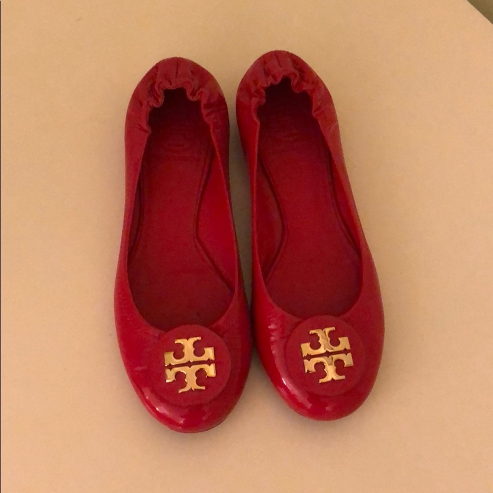 Tory Burch Red Flats